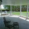 View from under covered patio.